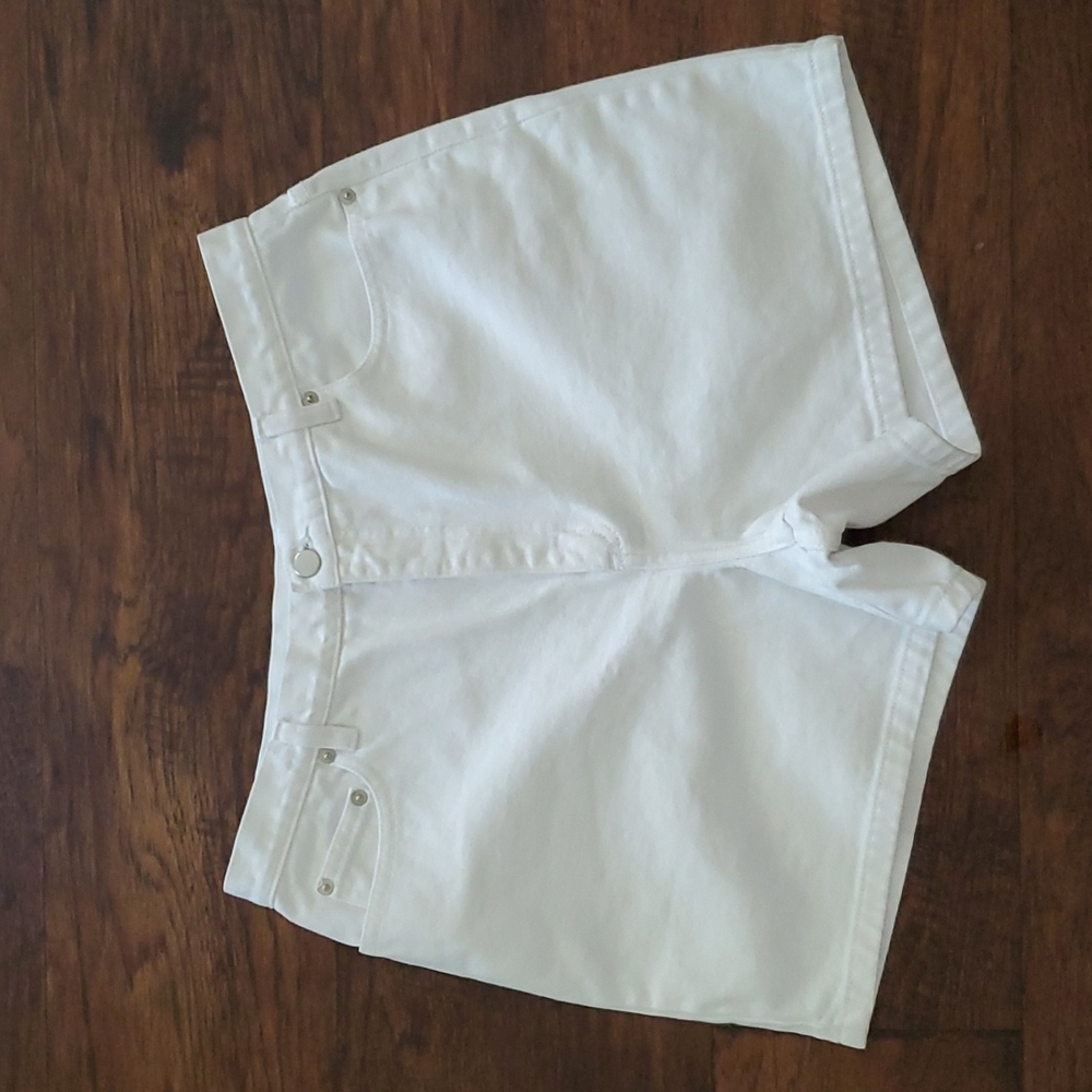 Reflections by Spiegel White Denim Jean Shorts size 12